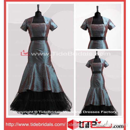 Royal Mermaid Taffera Removable Jacket Tulle Mothe of The Bride Dress (TC06635)